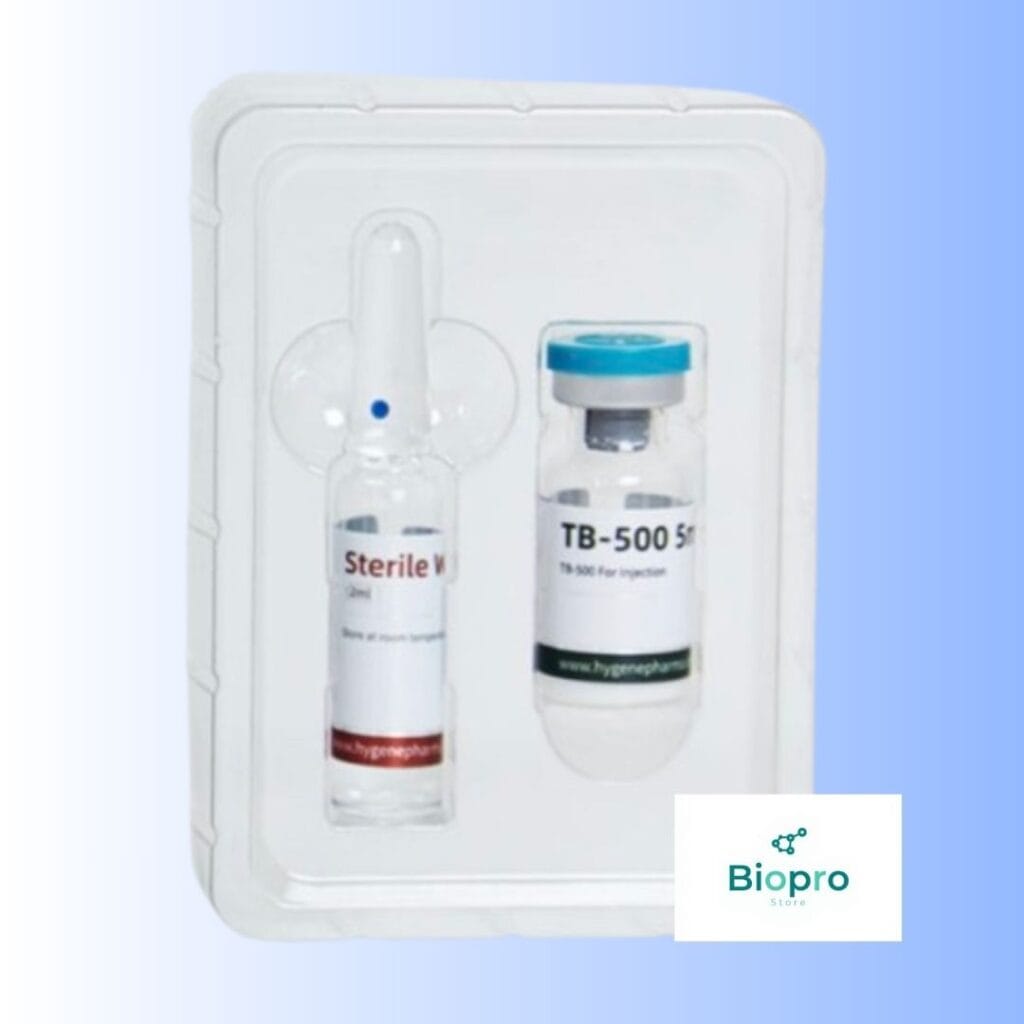 TB-500 peptide vial for regeneration research