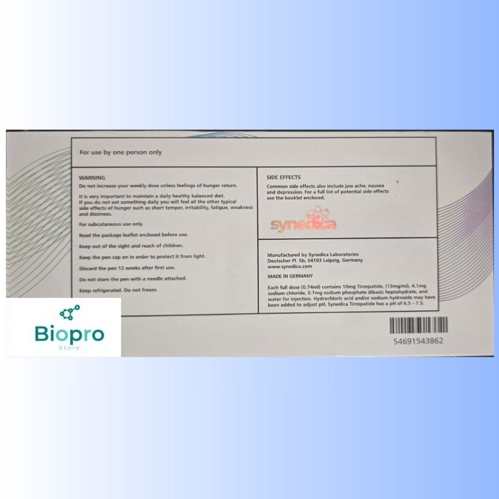 Synedica Tirzepatide 40mg peptide pen