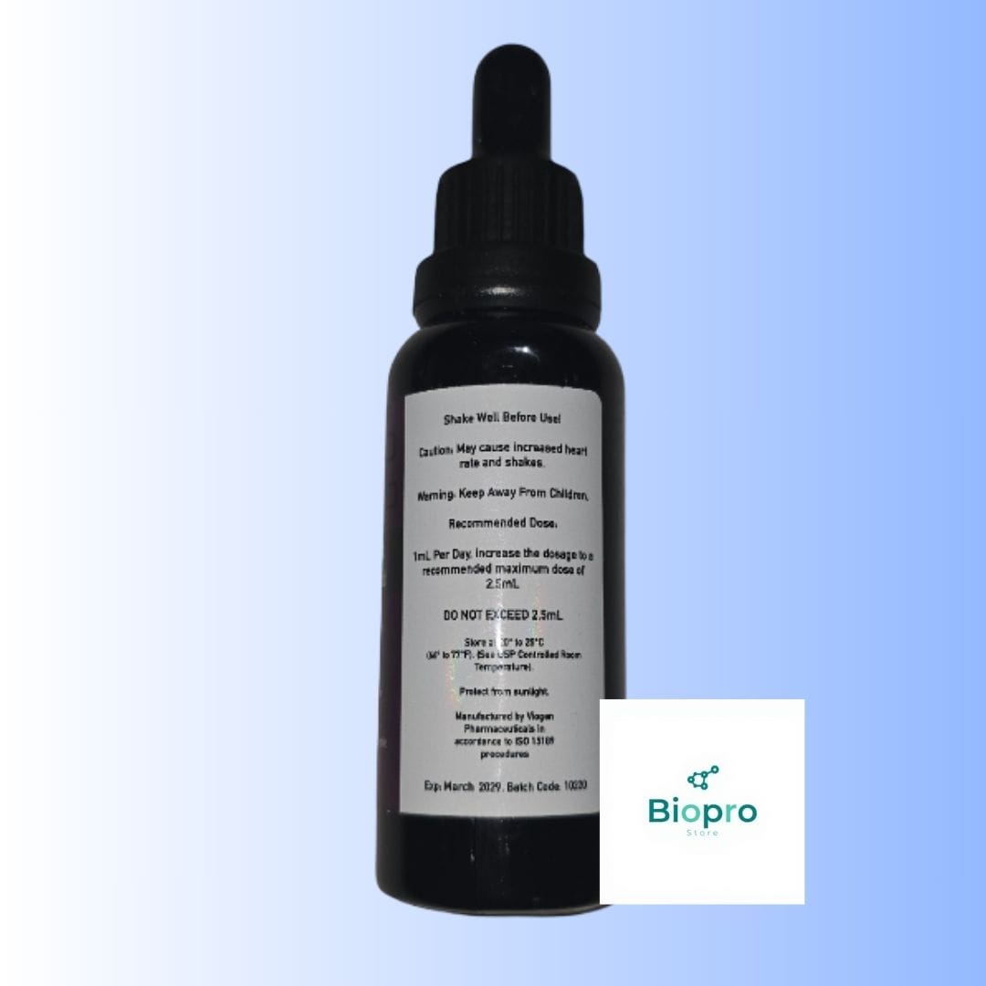 Viogen Fat Burner Drops grape flavoured 50ml bottle instructions