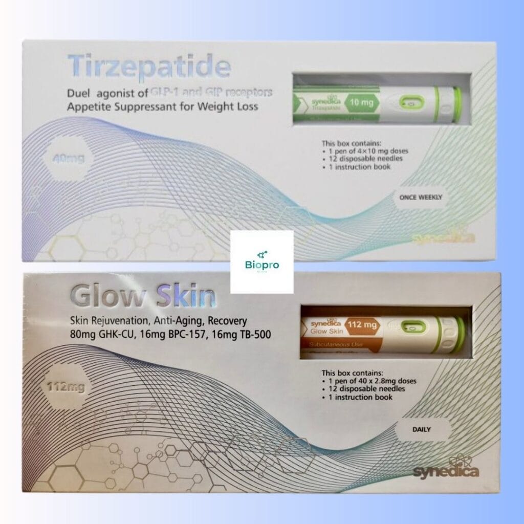 Synedica Tirzepatide 40mg + GLOW Skin 112mg Bundle