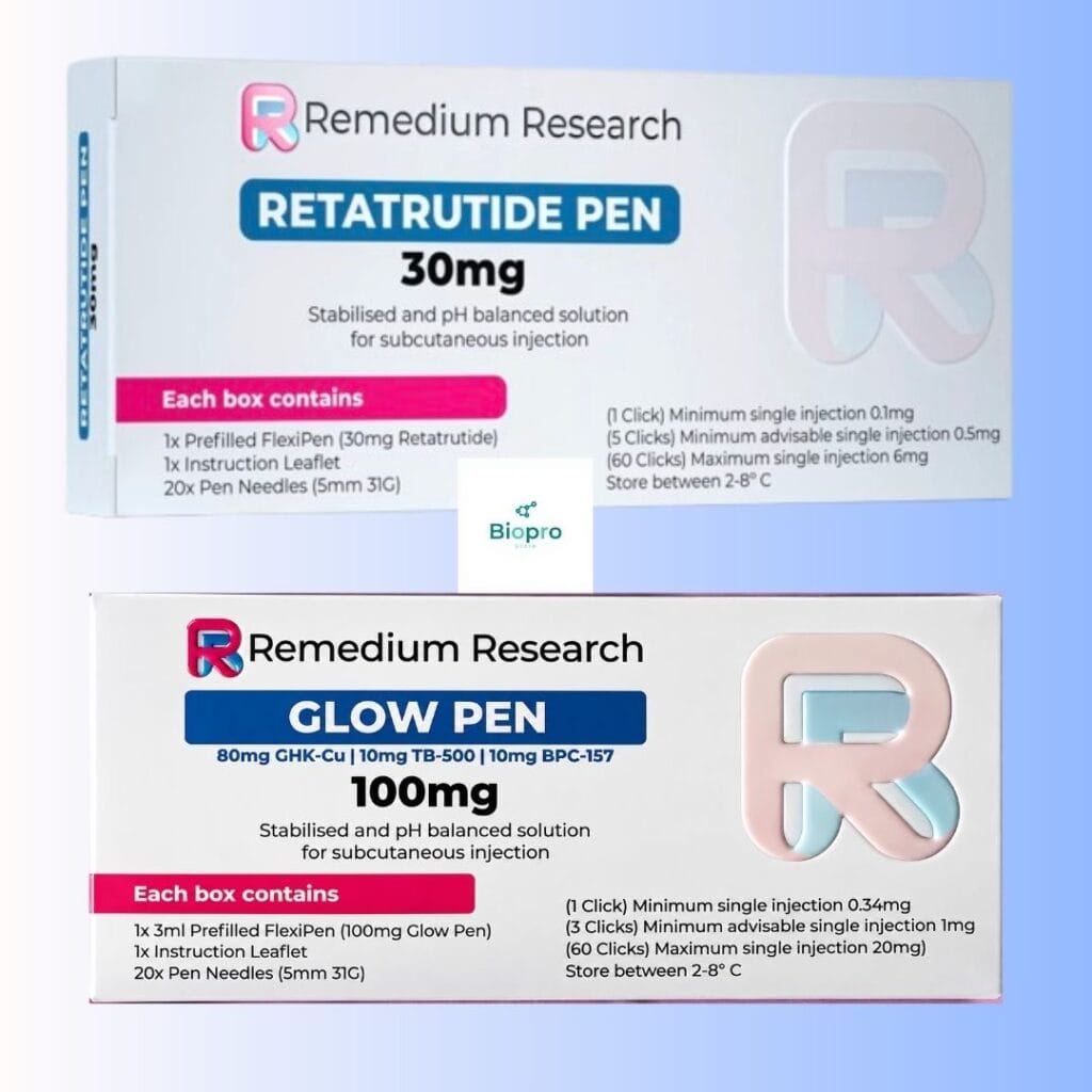 Remedium Retatrutide 30mg and GLOW Pen 100mg Bundle